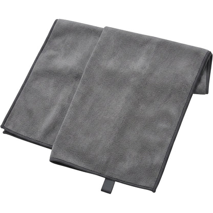 Leay Long Microfiber Bench Towel 110 x 45 cm Graphite - Product view