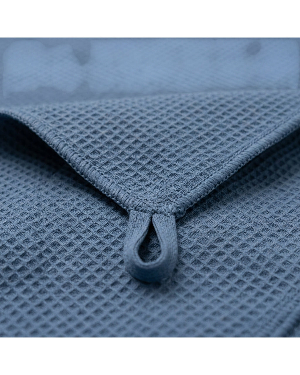 Leay Waffle-Weave Training Towel 70 x 35 cm Slate Blue - Detail view